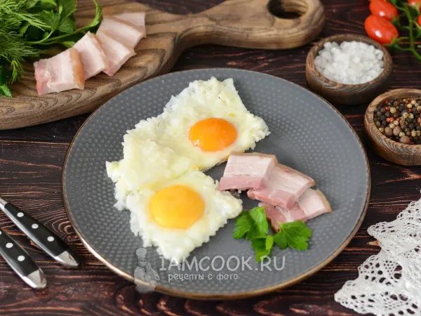 Фото блюда: Яичница с рисом