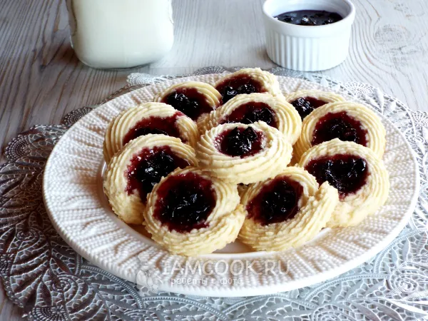 Фото готового блюда: Печенье курабье на маргарине