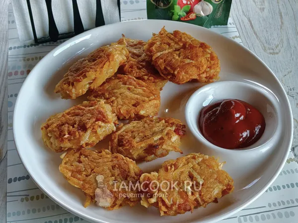 Фото готового блюда: Хашбраун с беконом