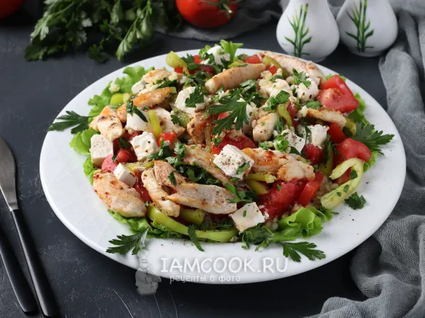 Фото блюда: Салат с булгуром и курицей
