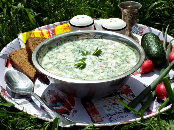 Фото блюда: Окрошка на тане и кефире