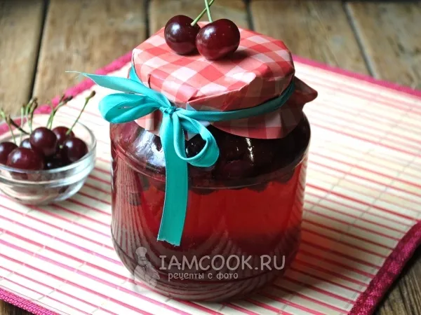 Фото блюда: Компот из вишни на зиму без стерилизации
