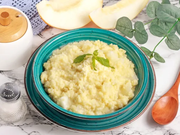 Фото блюда: Пшенная каша с дыней на молоке