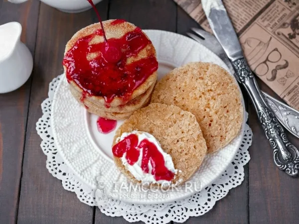Фото готового блюда: Сладкие лепёшки на сковороде