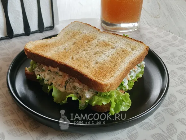 Фото блюда: Сэндвич с соусом тартар