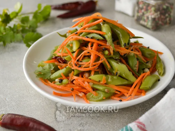 Фото блюда: Стручковая фасоль по-корейски