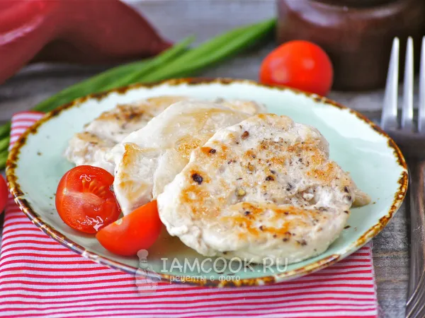 Фото готового блюда: Эскалоп из курицы