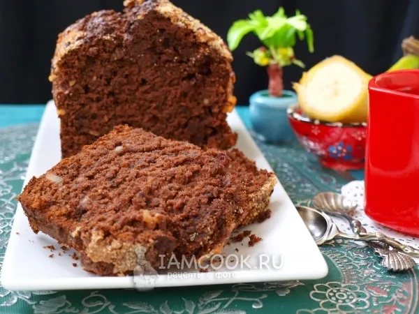 Фото блюда: Шоколадно-банановый кекс