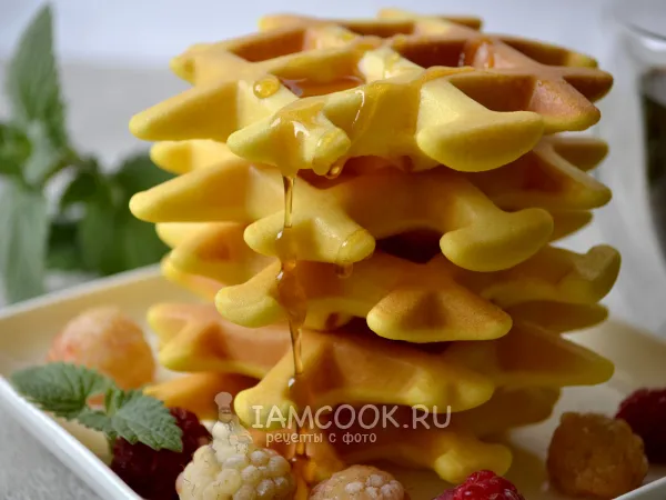 Фото готового блюда: Венские вафли ПП на кефире