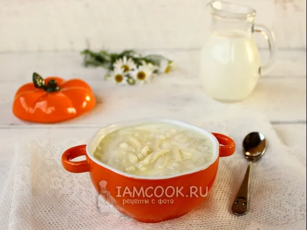 Фото готового блюда: Молочная вермишель (лапша) для детей