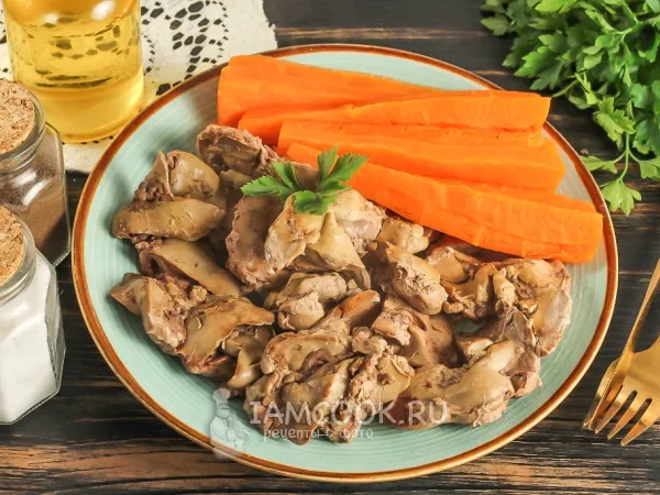 Фото блюда: Куриная печень на пару