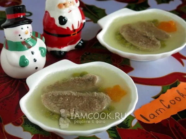 Фото блюда: Заливное из говяжьего языка