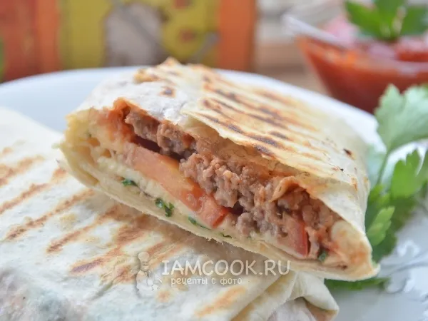Фото блюда: Шаурма с фаршем