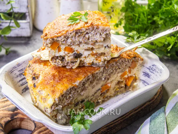 Фото блюда: Куриная запеканка с гречкой