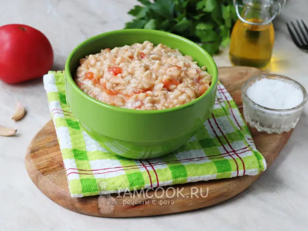 Фото блюда: Овсянка с помидорами