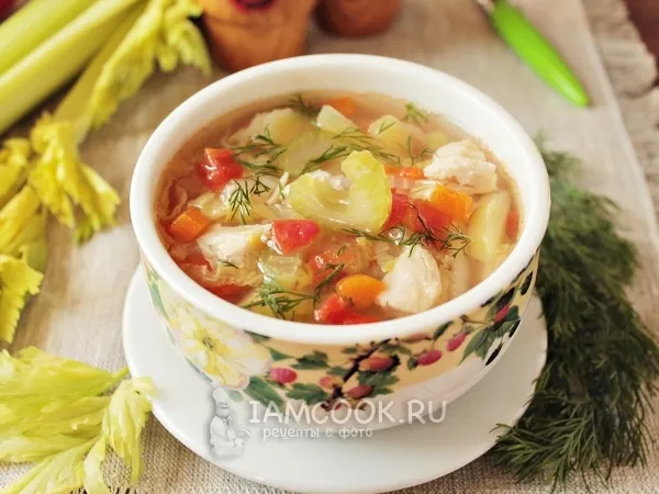 Фото блюда: Суп с сельдереем и курицей