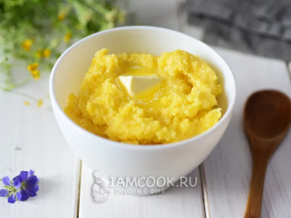 Фото блюда: Рассыпчатая кукурузная каша в мультиварке