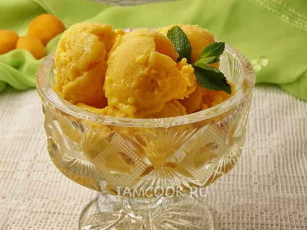 Фото блюда: Абрикосовое мороженое