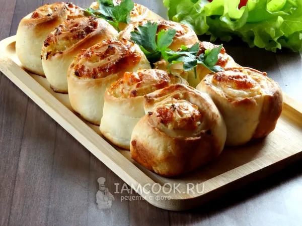 Фото блюда: Булочки с луком и сыром