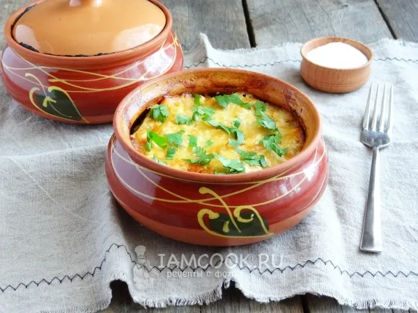 Фото блюда: Рыба по-русски с картофелем в духовке