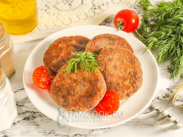 Фото готового блюда: Котлеты из консервов скумбрии