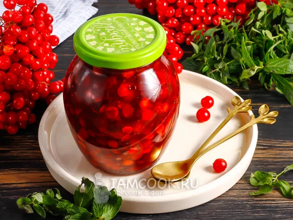 Фото блюда: Варенье из калины красной (с косточками)