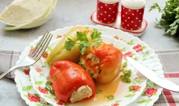 Фото блюда: Перец, фаршированный мясом и капустой