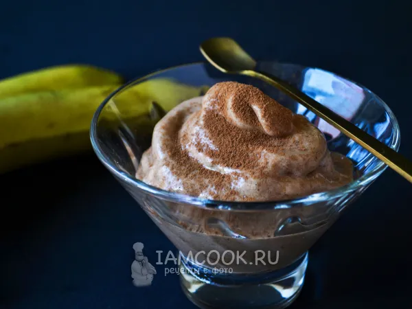 Фото блюда: Мороженое из бананов с какао