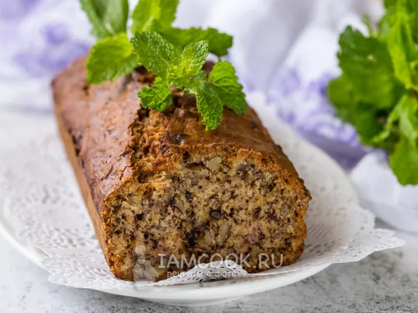 Фото блюда: Банановый кекс без сливочного масла