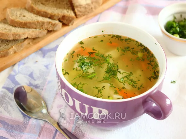 Фото готового блюда: Суп на креветочном бульоне