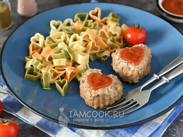 Фото блюда: Котлеты в силиконовых формочках в духовке