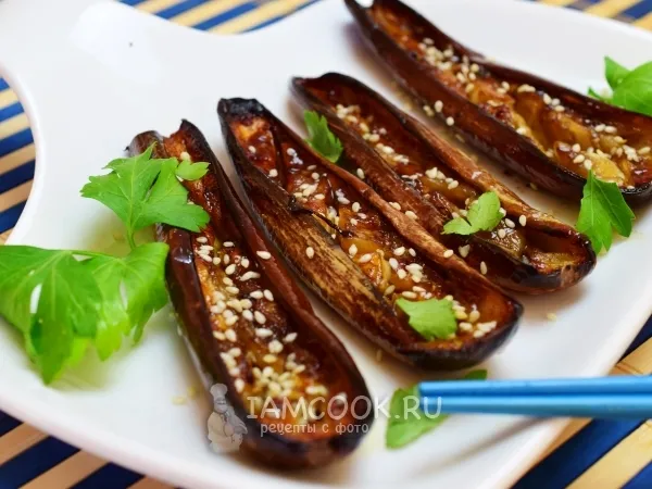Фото готового блюда: Баклажаны в соусе Терияки
