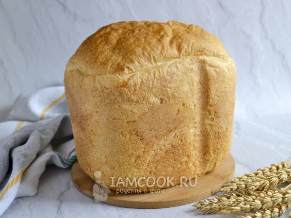 Фото готового блюда: Чесночный хлеб в хлебопечке