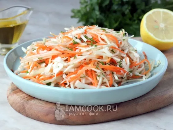 Фото блюда: Салат из репы и капусты