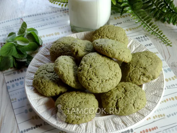 Фото готового блюда: Печенье с матчей