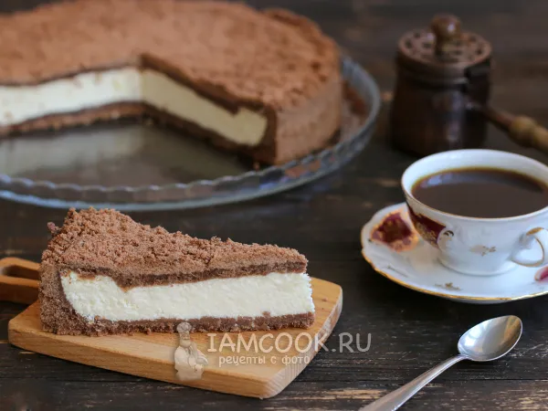 Фото готового блюда: Шоколадная королевская ватрушка с творогом