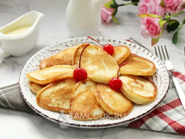 Фото блюда: Оладьи на кефире без соды и яиц