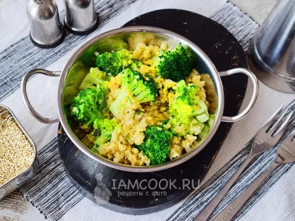 Фото блюда: Киноа с брокколи