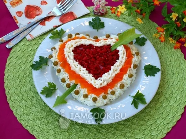 Фото блюда: Салат «Стрелы Амура»