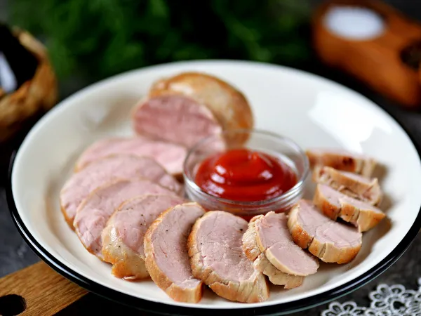 Фото готового блюда: Ростбиф из свинины (свиной вырезки)