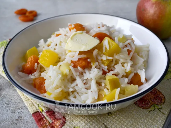 Фото блюда: Сладкий рис с тыквой