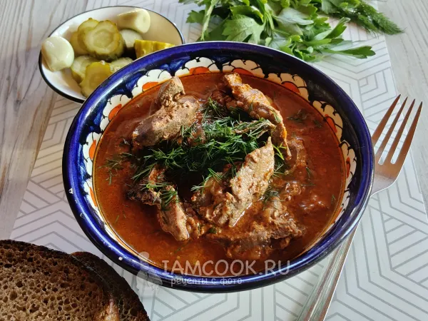 Фото блюда: Печень в афганском казане