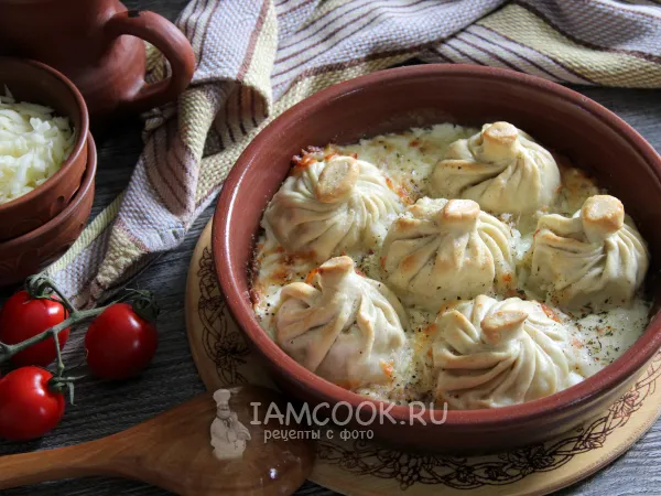 Фото блюда: Хинкали с курицей и сулугуни