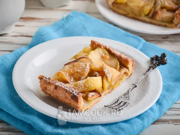 Фото готового блюда: Французский тарт с яблоками