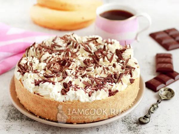 Фото блюда: Банановый пирог без выпечки (Banoffee pie)