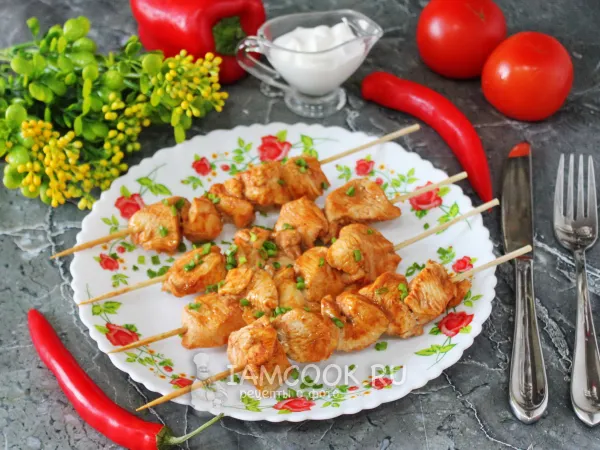 Фото готового блюда: Шашлык на пару