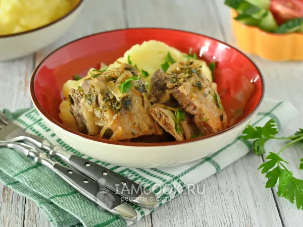 Фото блюда: Говяжьи ребрышки в духовке в фольге