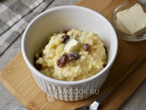 Фото блюда: Пшенная каша на сухом молоке