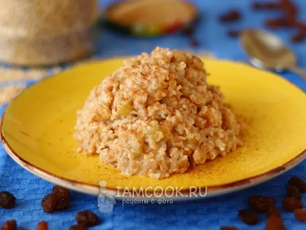 Фото блюда: Пшеничная каша с изюмом
