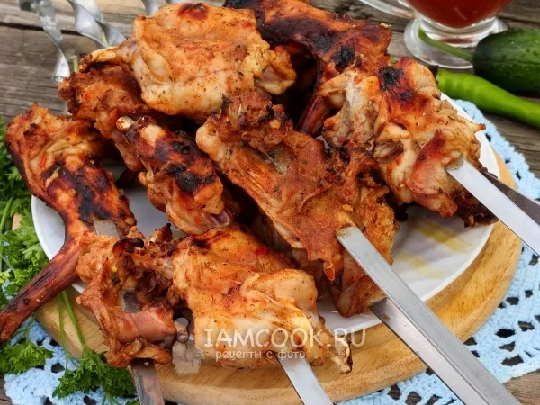 Фото готового блюда: Шашлык из кролика